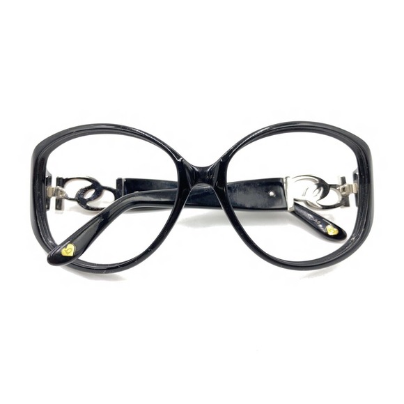 BB Black Silver Butterfly Oval Sunglasses Frames Designer Fashion Women Men - Picture 12 of 12